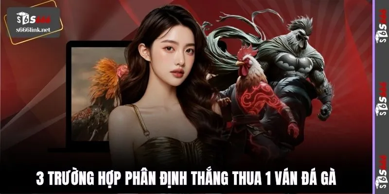 3 trường hợp phân định thắng thua 1 ván đá gà
