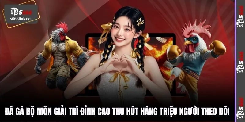 Đá gà bộ môn giải trí đỉnh cao thu hút hàng triệu người theo dõi
