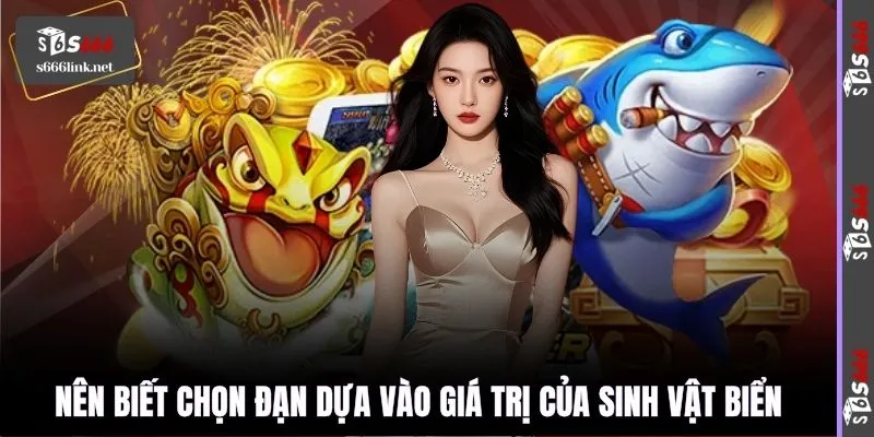Nên biết chọn đạn dựa vào giá trị của sinh vật biển
