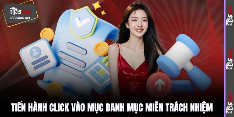 Tiến hành click vào mục danh mục miễn trách nhiệm