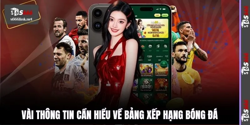 Vài thông tin cần hiểu về bảng xếp hạng bóng đá